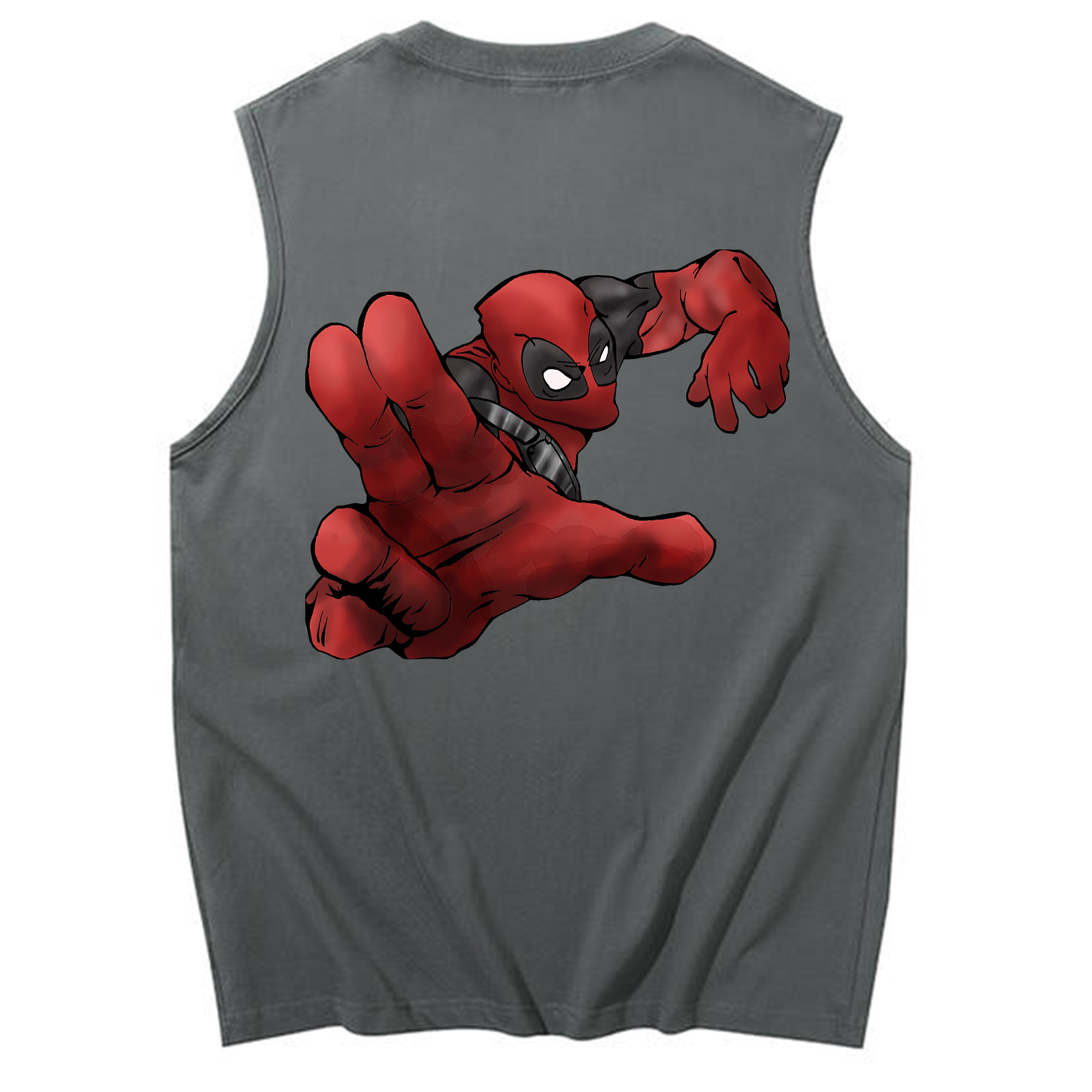 （画像用） Deadpool デッドプール コットン100％タンクトップ（背面プリント）